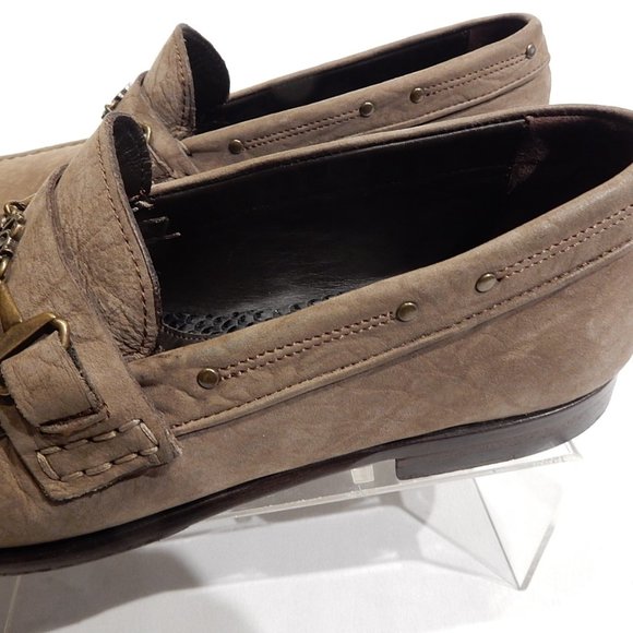 ROBERTO CAVALLI GRAY HORSEBIT LOAFERS IN EU SIZE 40 / US 7 main image 4